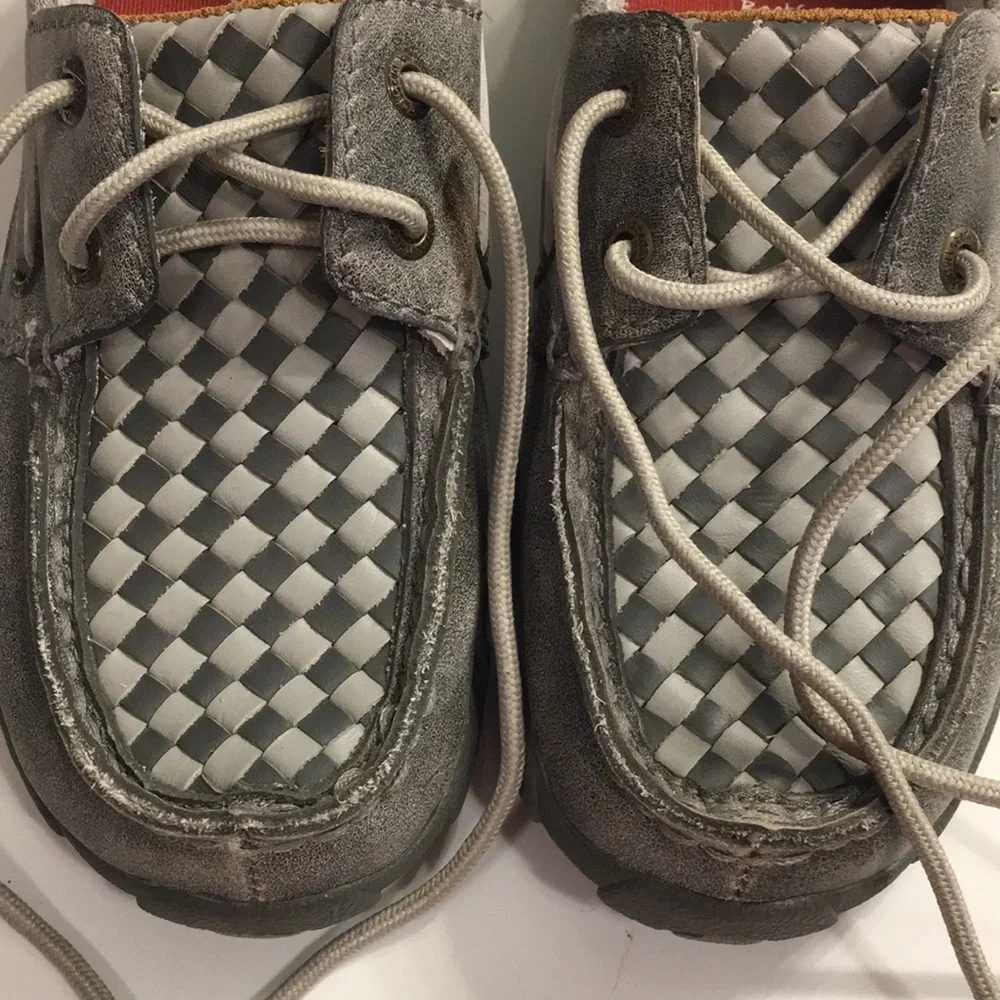 Twisted X Gray Driving Moc - Girls 2.5
